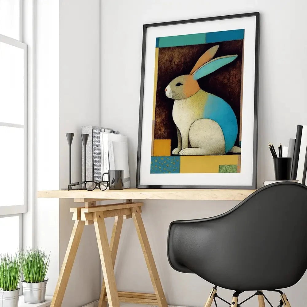 Bunny In The Box Framed Art Print Bunny In The Box Framed Art Print wall art product Treechild