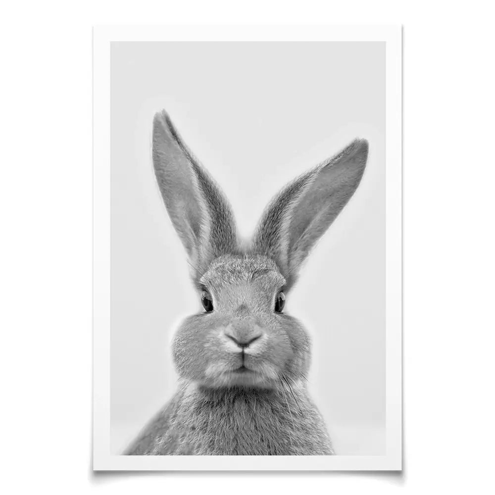 Bunny Rabbit Portrait Art Print Bunny Rabbit Portrait Art Print wall art product R Visser