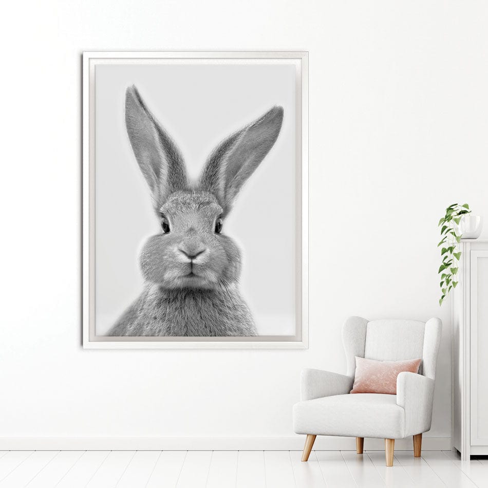 Bunny Rabbit Portrait Canvas Print wall art product R Visser