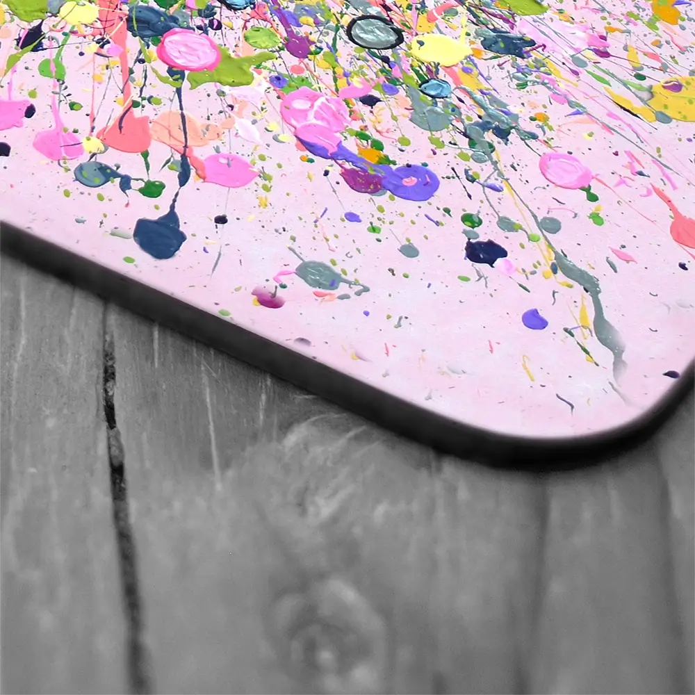 Bursting With Love Coaster Set Rainbow Soul Tree Coaster Set | Rainbow Soul Tree Art Coasters wall art product Jo Gough