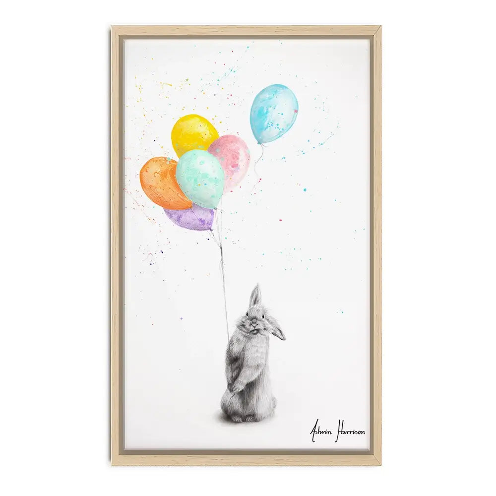 Buster And His Balloons Canvas Print Buster And His Balloons Canvas Print wall art product Ashvin Harrison