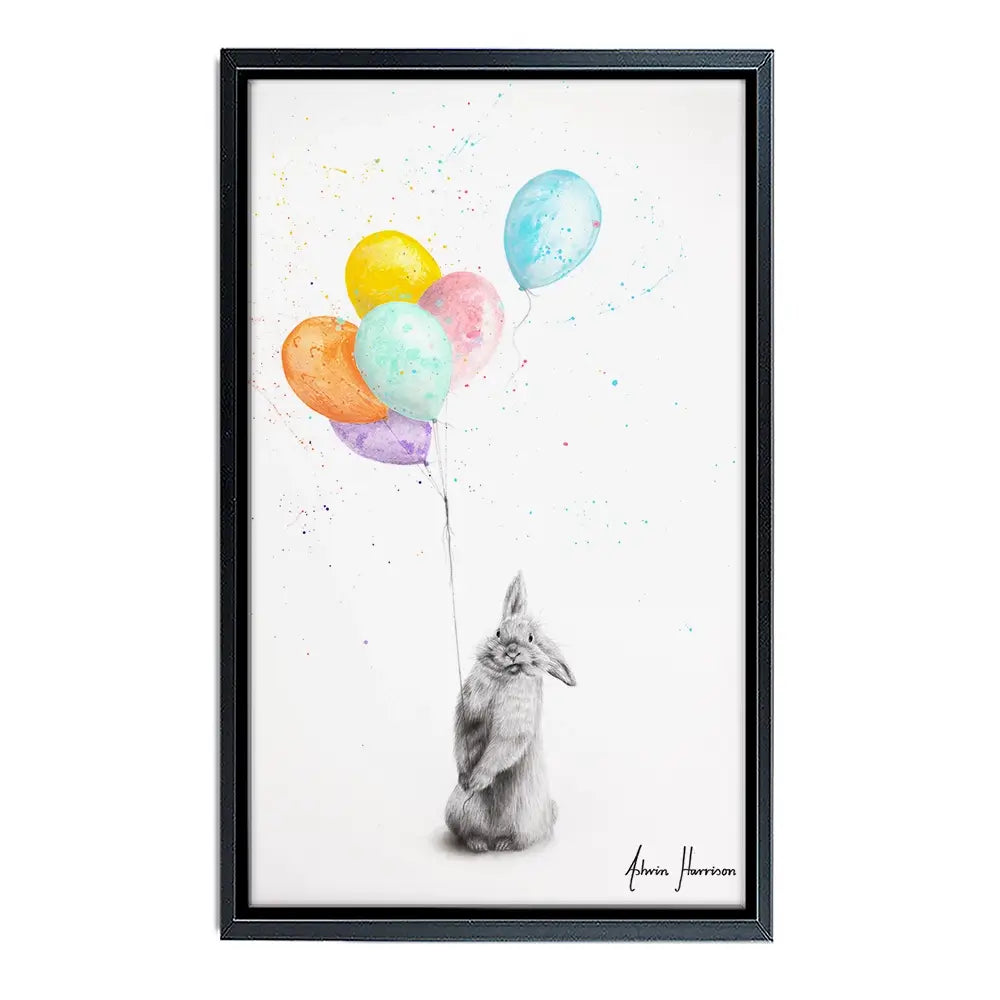Buster And His Balloons Canvas Print Buster And His Balloons Canvas Print wall art product Ashvin Harrison
