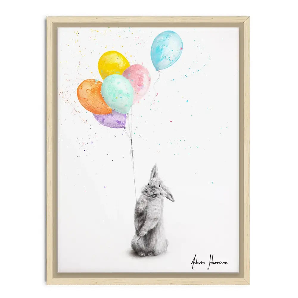 Buster And His Balloons Canvas Print Buster And His Balloons Canvas Print wall art product Ashvin Harrison
