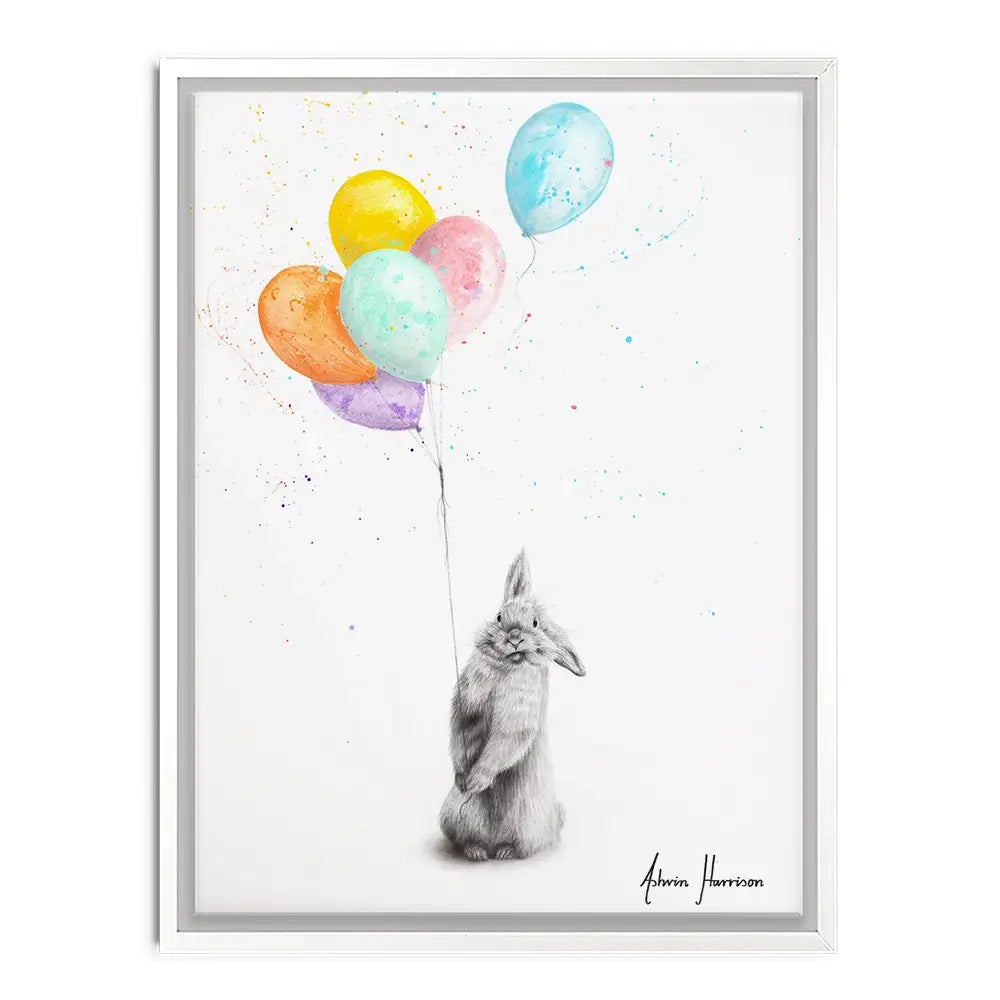 Buster And His Balloons Canvas Print Buster And His Balloons Canvas Print wall art product Ashvin Harrison