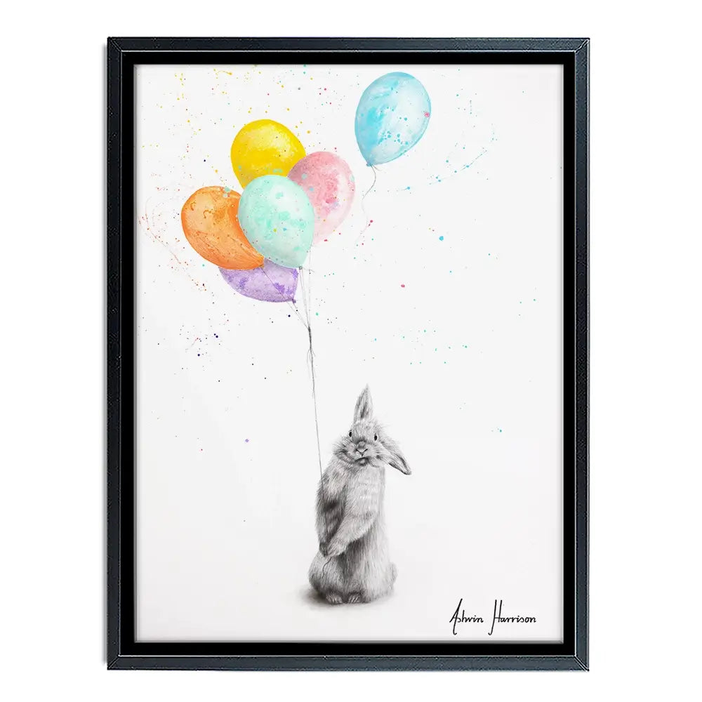Buster And His Balloons Canvas Print Buster And His Balloons Canvas Print wall art product Ashvin Harrison
