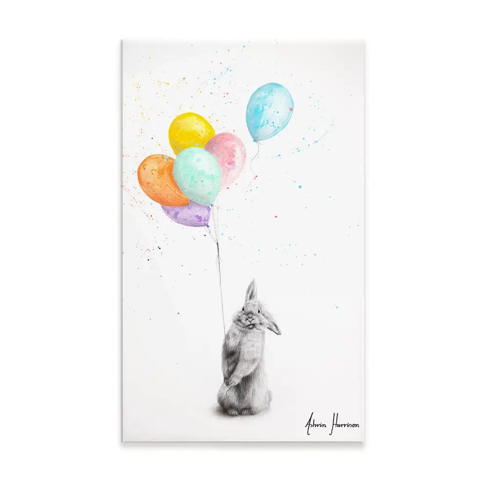 Buster And His Balloons Canvas Print Buster And His Balloons Canvas Print wall art product Ashvin Harrison