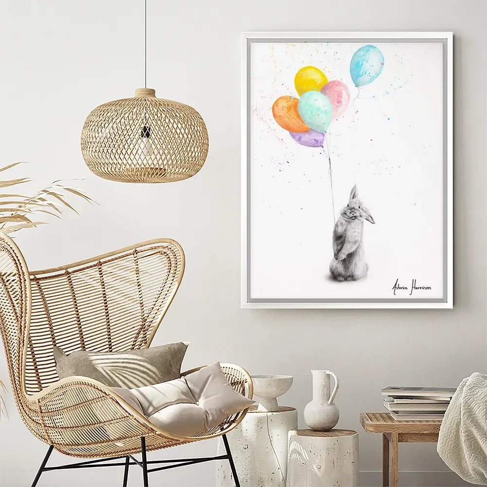 Buster And His Balloons Canvas Print Buster And His Balloons Canvas Print wall art product Ashvin Harrison