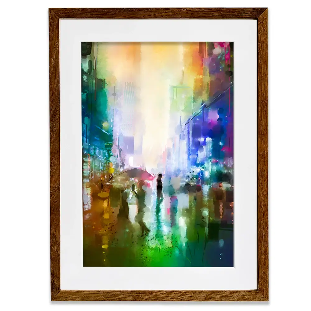 Busy Streets Framed Art Print Busy Streets Framed Art Print wall art product Art Print Shop