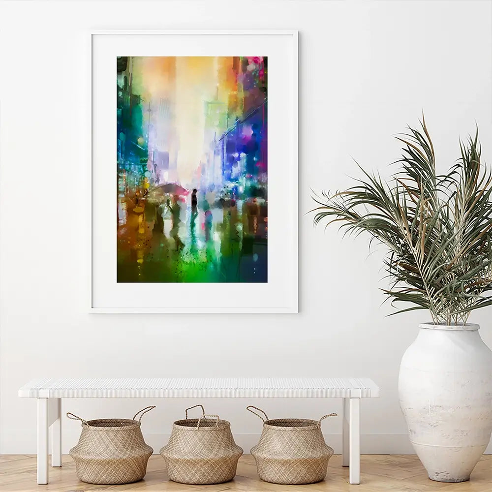 Busy Streets Framed Art Print Busy Streets Framed Art Print wall art product Art Print Shop