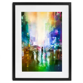 Busy Streets Framed Art Print Busy Streets Framed Art Print wall art product Art Print Shop