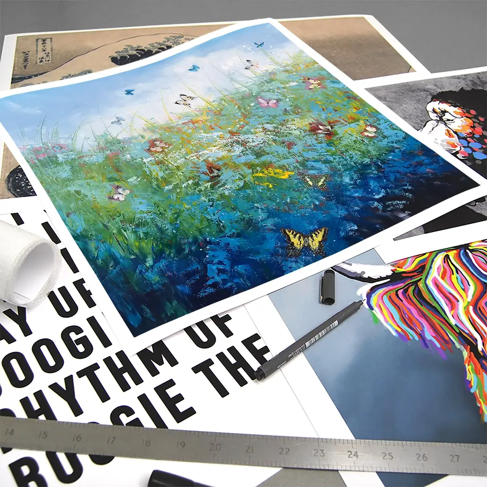 Butterflies Surrender To Love Square Art Print Butterflies Surrender To Love Square Art Print wall art product Laure Bury