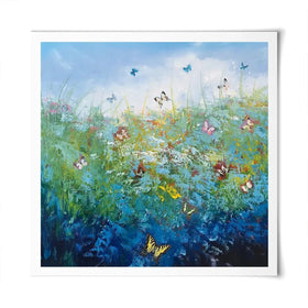 Butterflies Surrender To Love Square Art Print Butterflies Surrender To Love Square Art Print wall art product Laure Bury