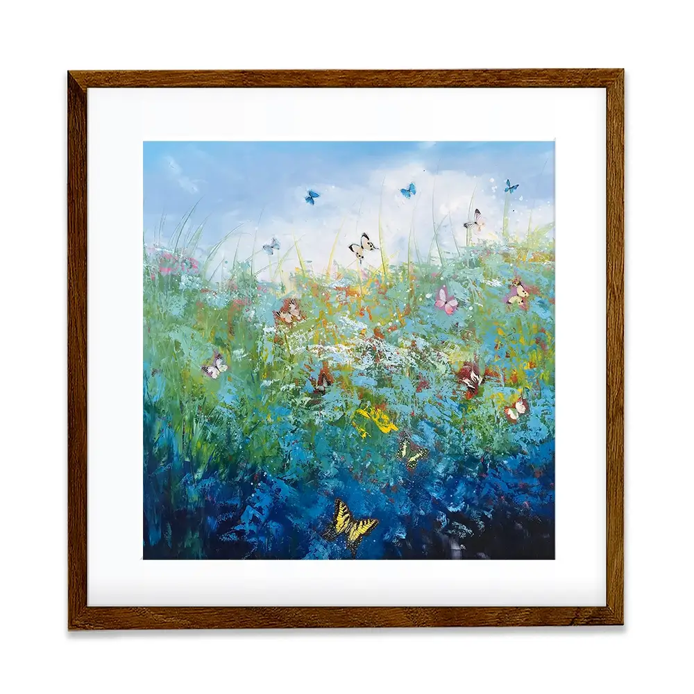 Butterflies Surrender To Love Square Framed Art Print Butterflies Surrender To Love Square Framed Art Print wall art product Laure Bury
