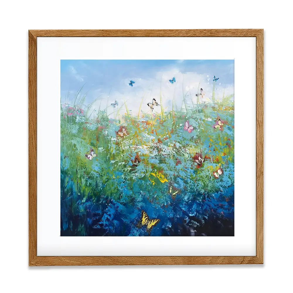 Butterflies Surrender To Love Square Framed Art Print Butterflies Surrender To Love Square Framed Art Print wall art product Laure Bury
