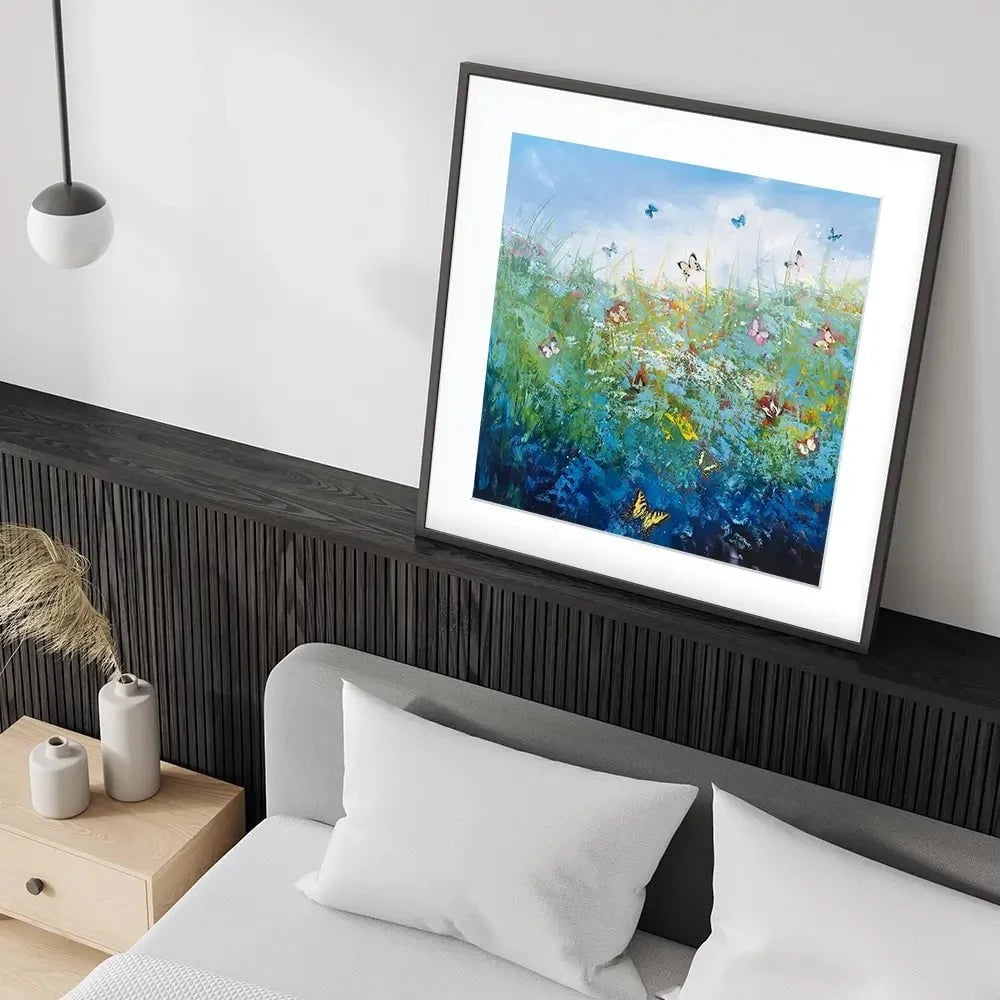 Butterflies Surrender To Love Square Framed Art Print Butterflies Surrender To Love Square Framed Art Print wall art product Laure Bury