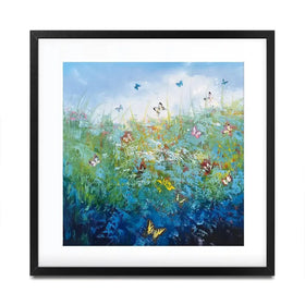 Butterflies Surrender To Love Square Framed Art Print Butterflies Surrender To Love Square Framed Art Print wall art product Laure Bury