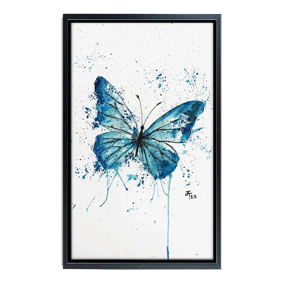 Butterfly Blues Canvas Print Butterfly Blues Canvas Print wall art product Jamie Taylor