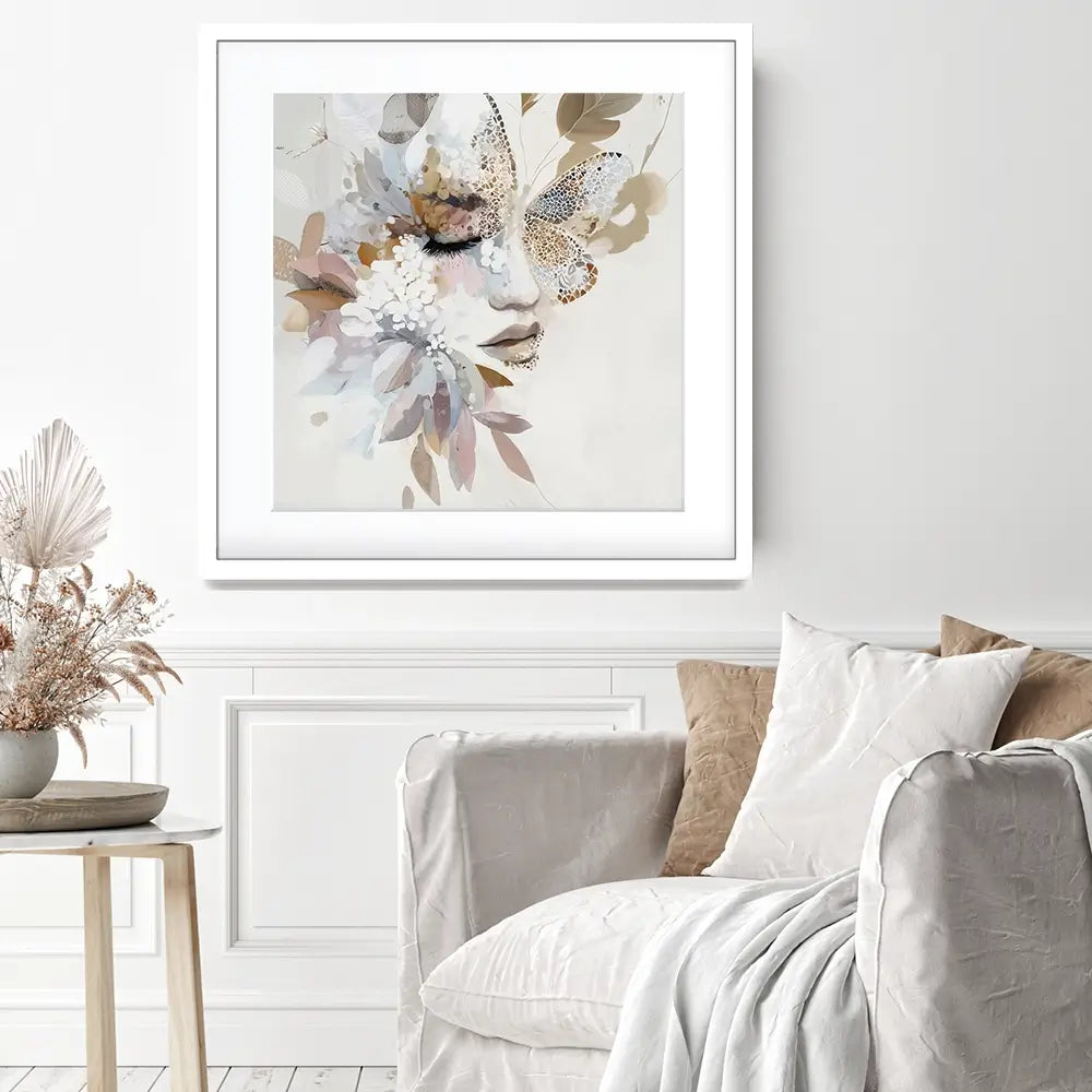 Butterfly Dust 2 Square Framed Art Print Butterfly Dust 2 Square Framed Art Print wall art product Bella Eve