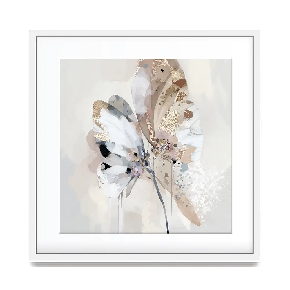 Butterfly Dust Square Framed Art Print Butterfly Dust Square Framed Art Print wall art product Bella Eve