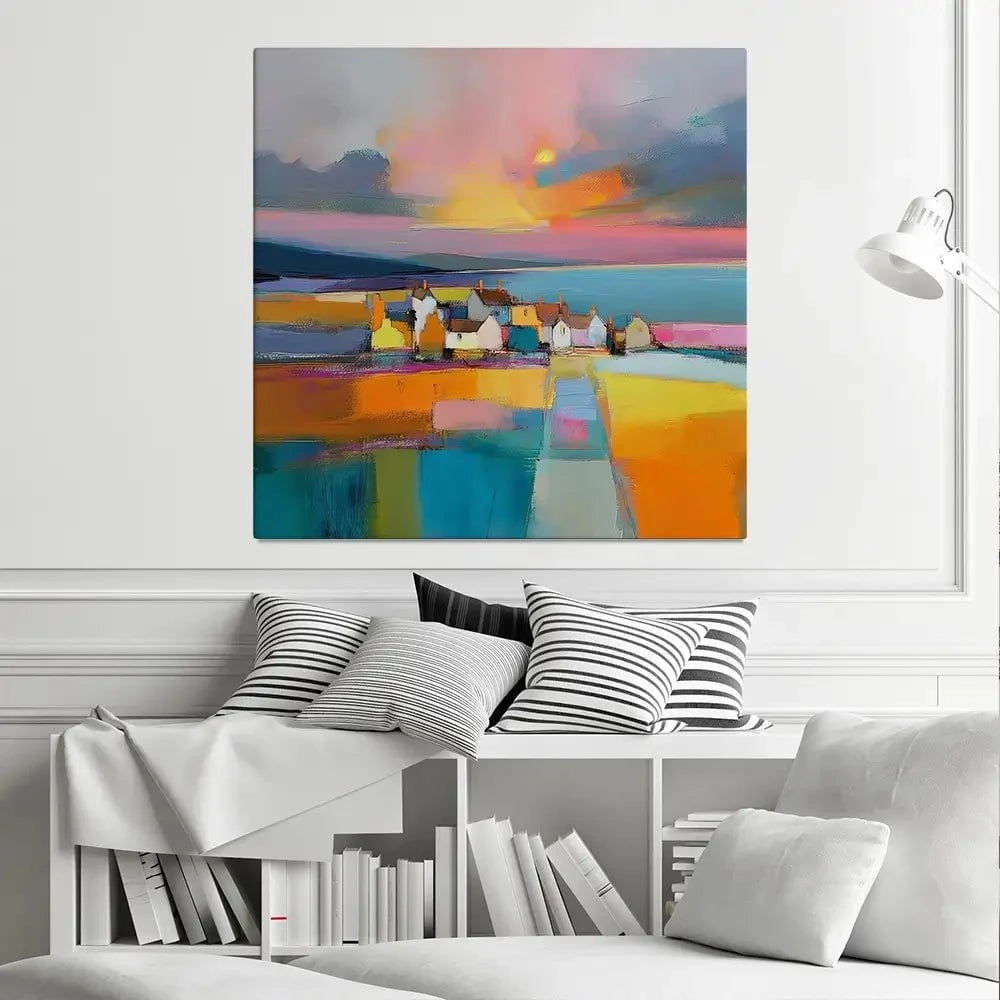 By The Sea Square Canvas Print By The Sea Square Canvas Print wall art product David Alexander Elder