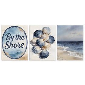 By The Shore Trio Canvas Print By The Shore Trio Canvas Print wall art product LSR Design Studio - Independent