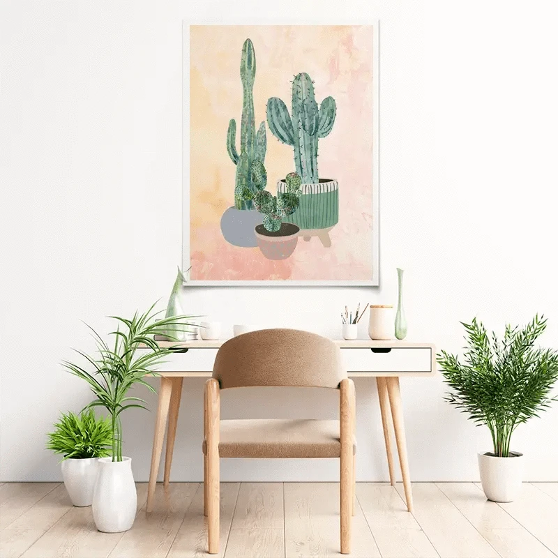 Cacti Art Print Cacti Art Print wall art product Sarah Manovski