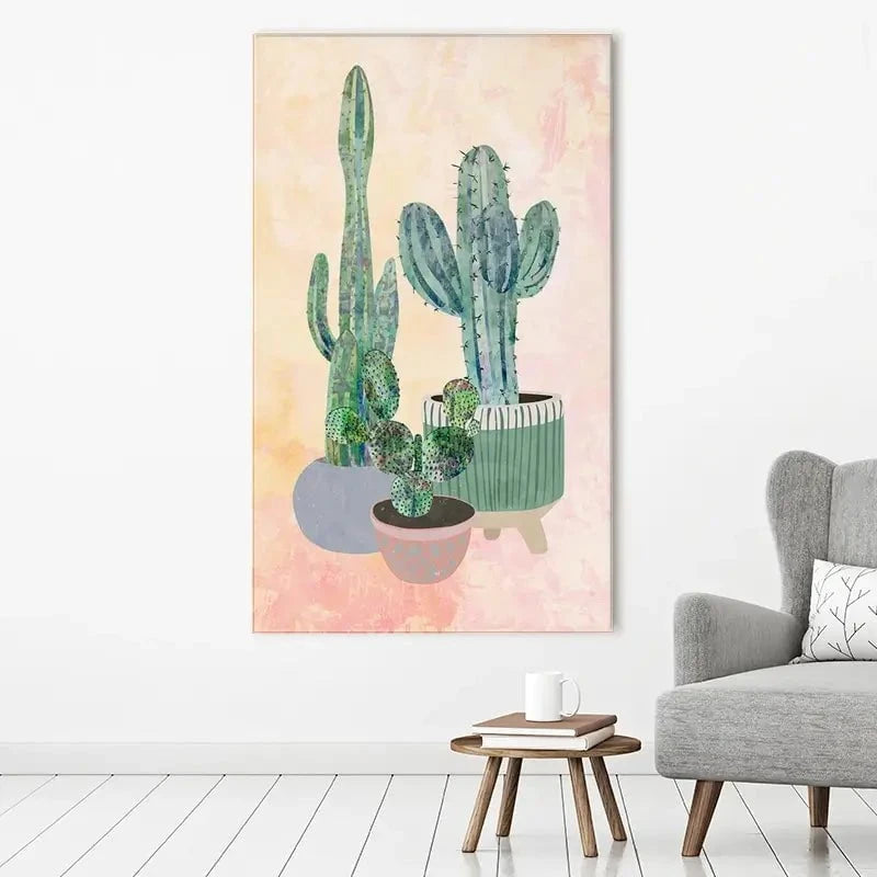 Cacti Canvas Print Cacti Canvas Print wall art product Sarah Manovski