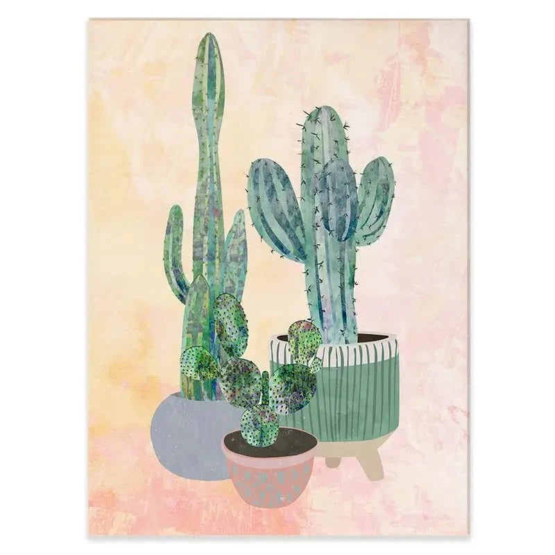 Cacti Canvas Print Cacti Canvas Print wall art product Sarah Manovski