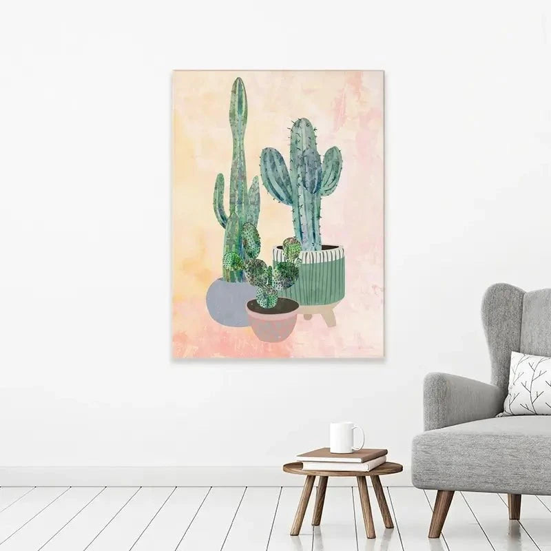 Cacti Canvas Print Cacti Canvas Print wall art product Sarah Manovski