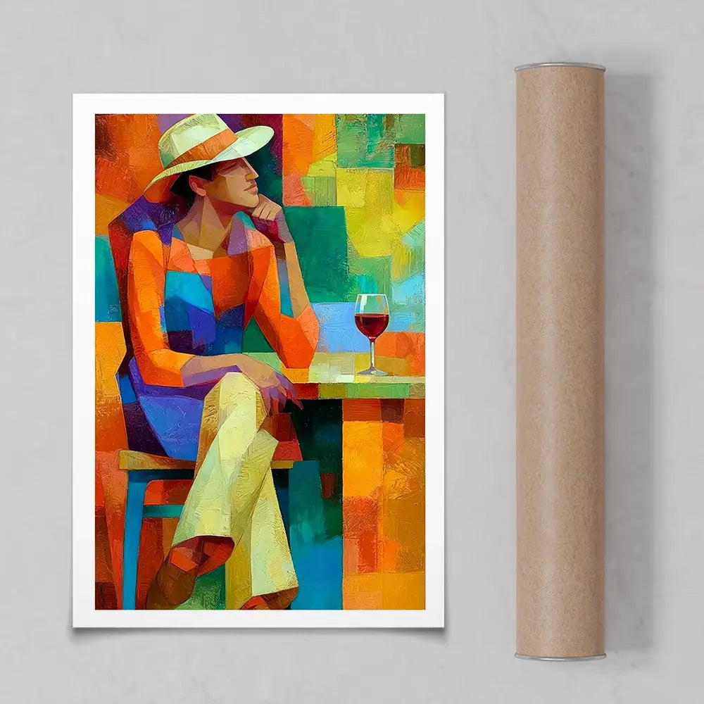 Cafe Man Art Print Cafe Man Art Print wall art product David Alexander Elder