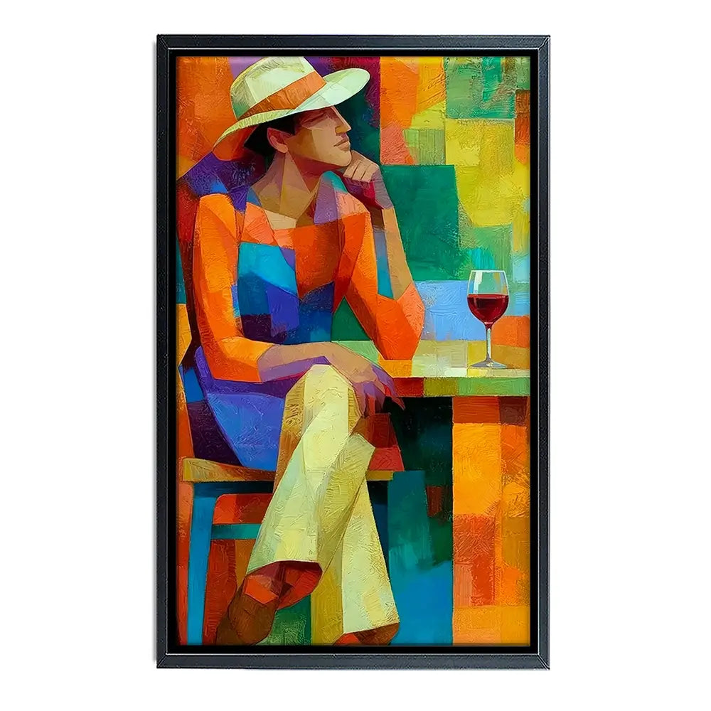 Cafe Man Canvas Print Cafe Man Canvas Print wall art product David Alexander Elder