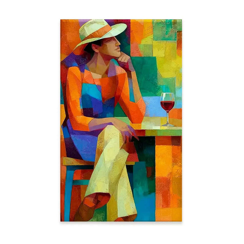 Cafe Man Canvas Print Cafe Man Canvas Print wall art product David Alexander Elder
