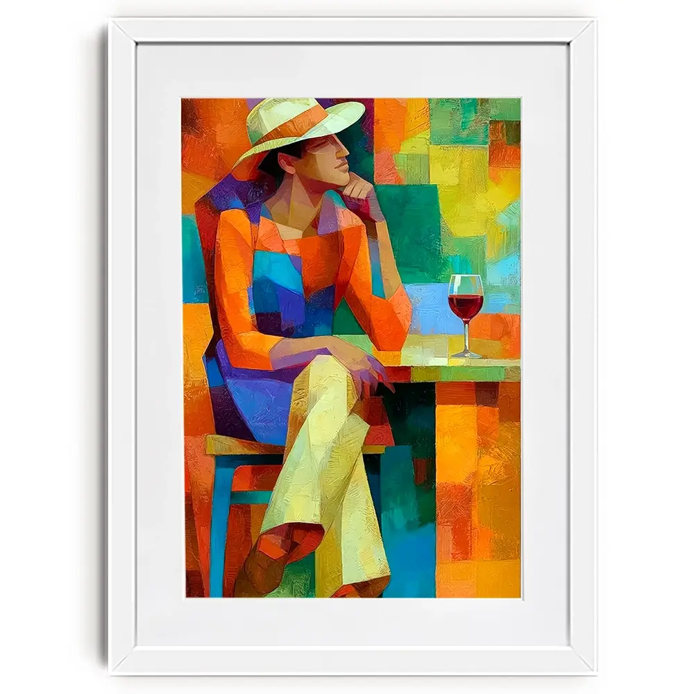 Cafe Man Framed Art Print Cafe Man Framed Art Print wall art product David Alexander Elder