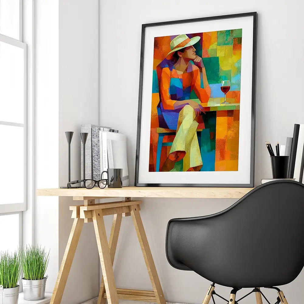 Cafe Man Framed Art Print Cafe Man Framed Art Print wall art product David Alexander Elder