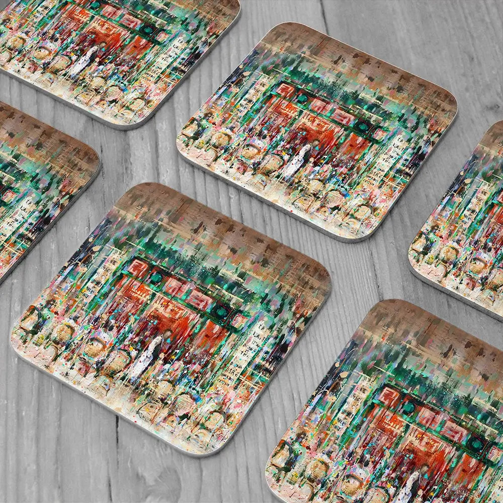 Café Paris Coaster Set Café Paris Coaster Set wall art product Studio Paint-Ing