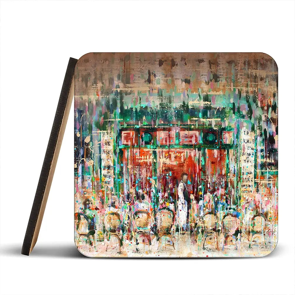 Café Paris Coaster Set Café Paris Coaster Set wall art product Studio Paint-Ing