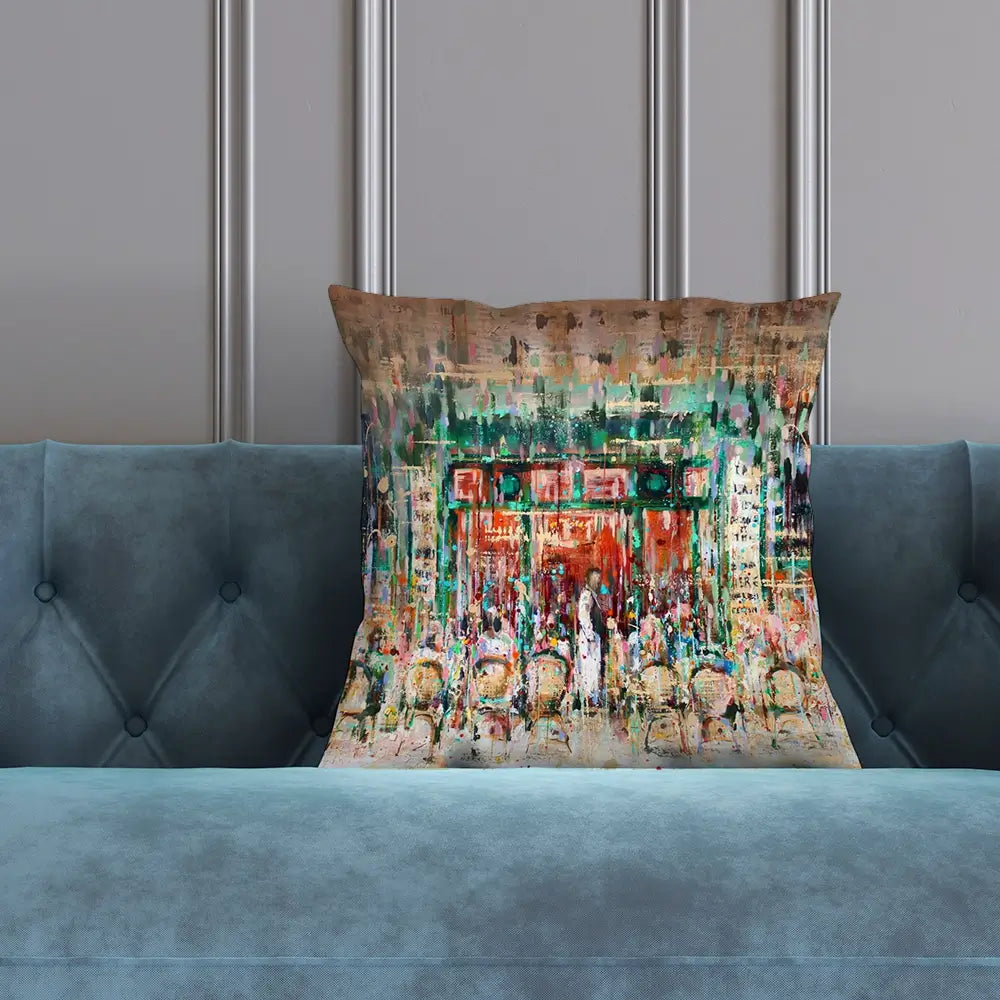 Café Paris Cushion Café Paris Cushion wall art product Studio Paint-Ing