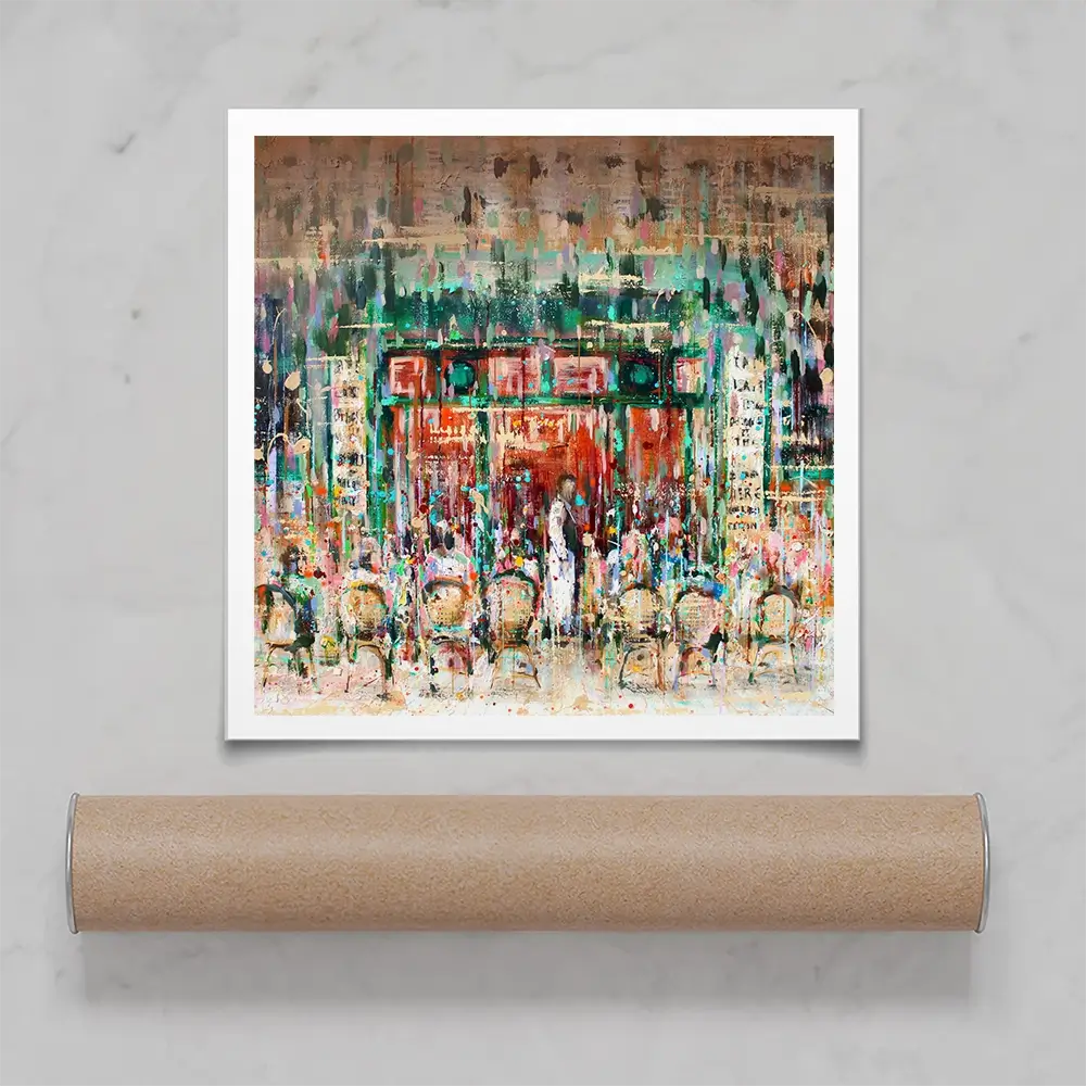 Café Paris Square Art Print Café Paris Square Art Print wall art product Studio Paint-Ing
