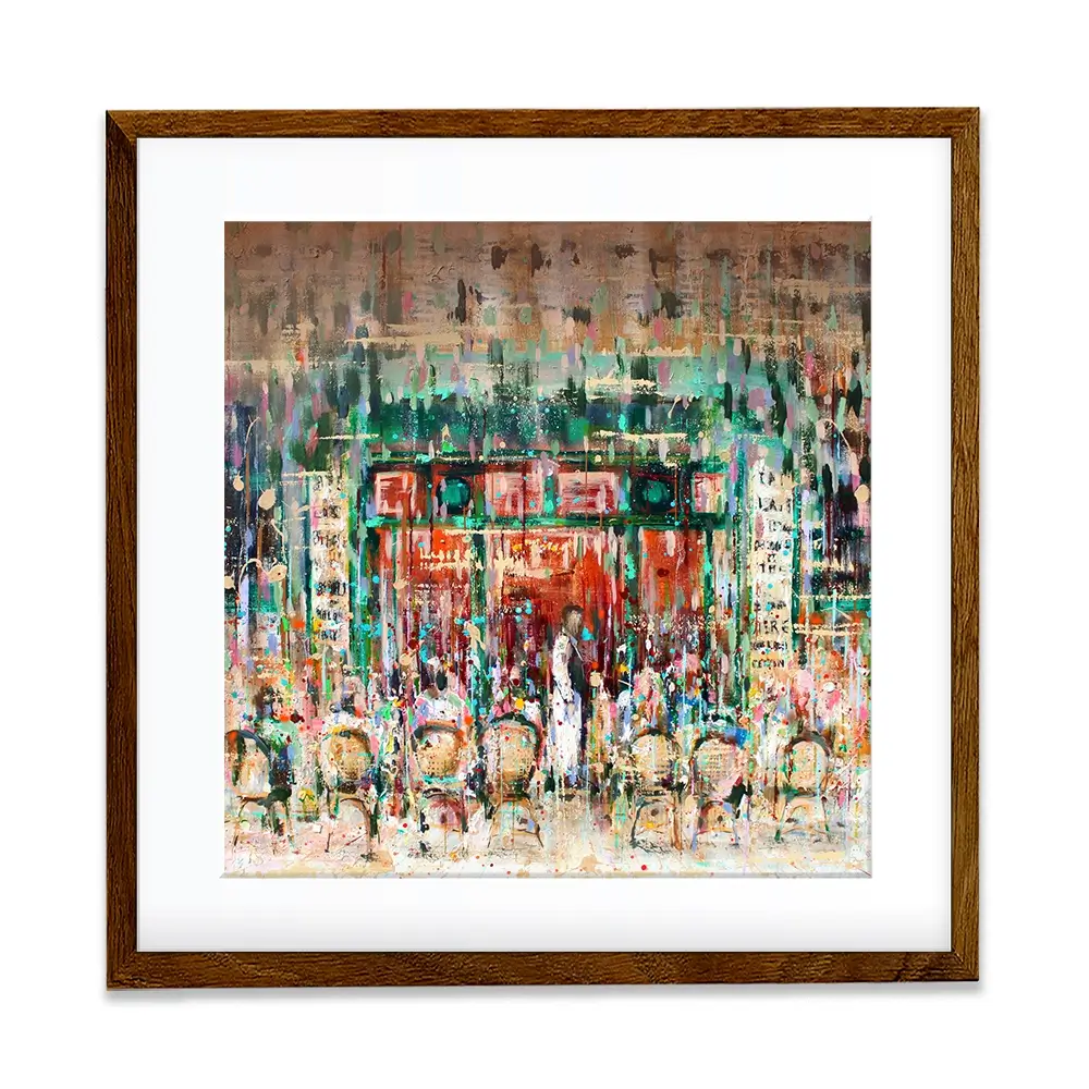 Café Paris Square Framed Art Print Café Paris Square Framed Art Print wall art product Studio Paint-Ing