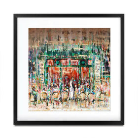 Café Paris Square Framed Art Print Café Paris Square Framed Art Print wall art product Studio Paint-Ing