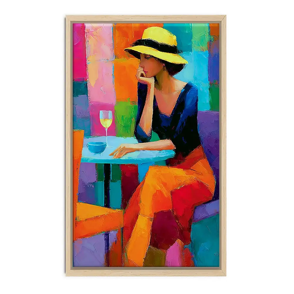 Cafe Woman Canvas Print Cafe Woman Canvas Print wall art product David Alexander Elder