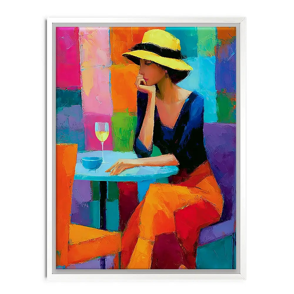 Cafe Woman Canvas Print Cafe Woman Canvas Print wall art product David Alexander Elder