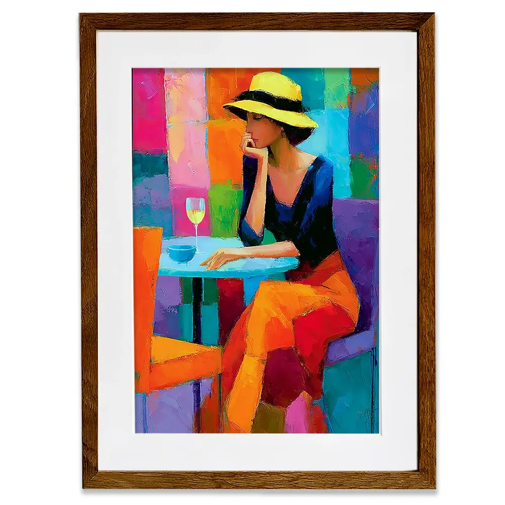 Cafe Woman Framed Art Print Cafe Woman Framed Art Print wall art product David Alexander Elder