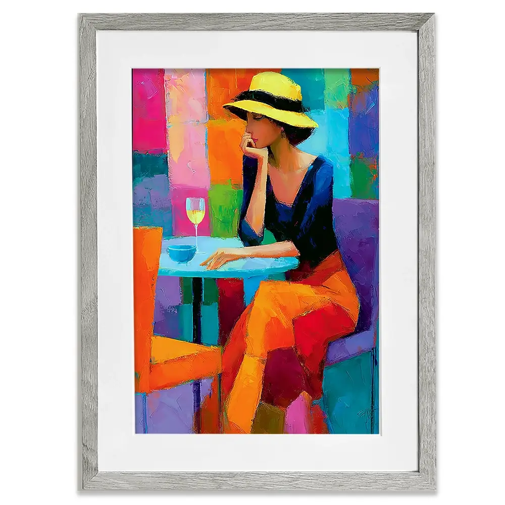 Cafe Woman Framed Art Print Cafe Woman Framed Art Print wall art product David Alexander Elder