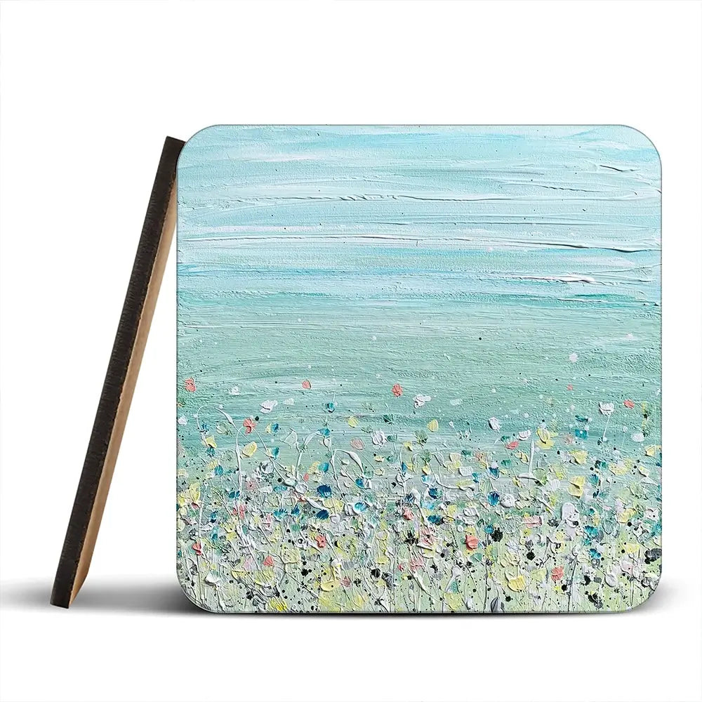 Calmness Coaster Set Rainbow Soul Tree Coaster Set | Rainbow Soul Tree Art Coasters wall art product Charlotte Anna Reed