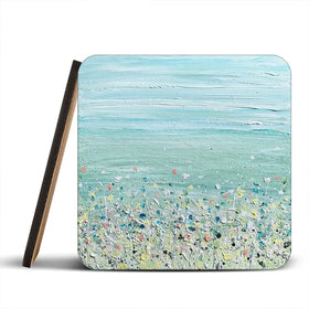 Calmness Coaster Set Rainbow Soul Tree Coaster Set | Rainbow Soul Tree Art Coasters wall art product Charlotte Anna Reed