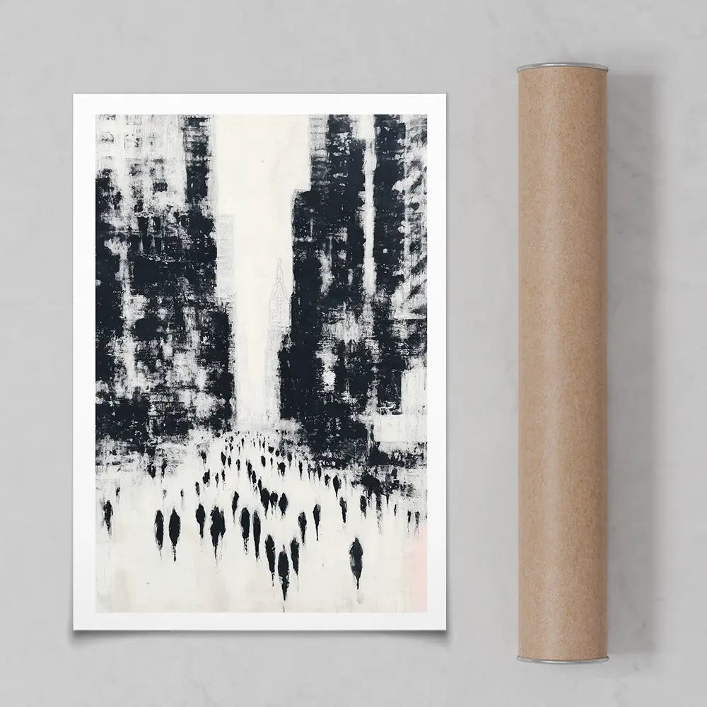 Canyon Of Commuters Art Print Canyon Of Commuters Art Print wall art product Chromatic Storm Studio