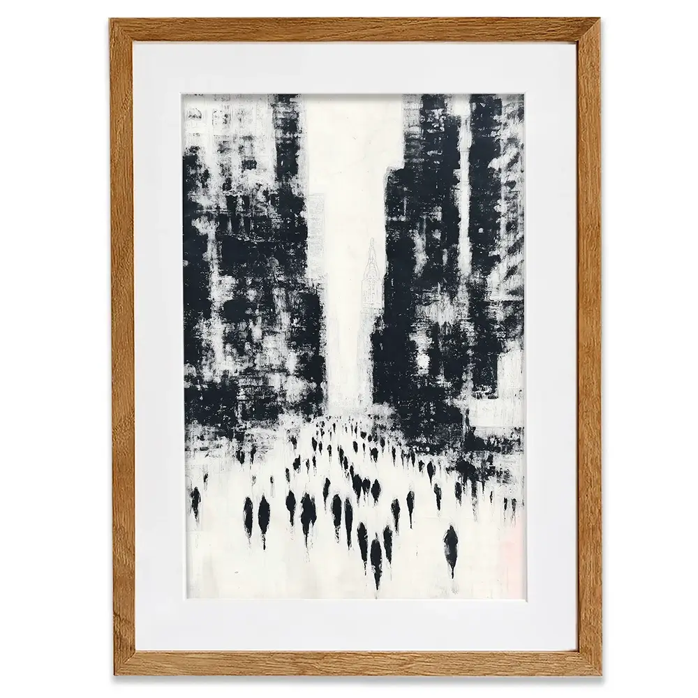 Canyon Of Commuters Framed Art Print Canyon Of Commuters Framed Art Print wall art product Chromatic Storm Studio