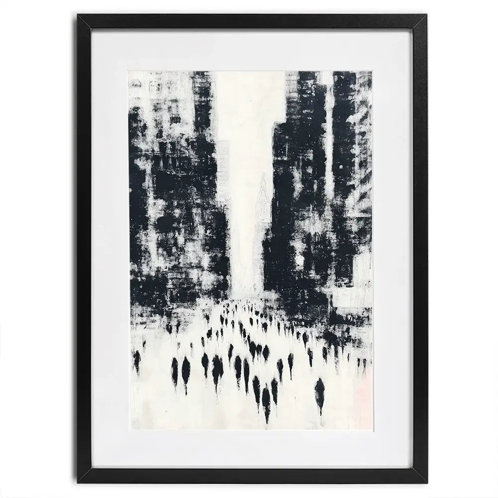 Canyon Of Commuters Framed Art Print Canyon Of Commuters Framed Art Print wall art product Chromatic Storm Studio