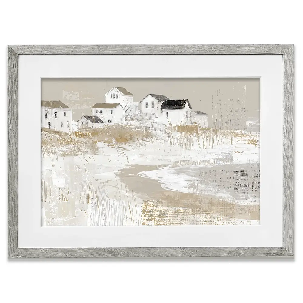 Cape Dune Village Framed Art Print Cape Dune Village Framed Art Print wall art product Chromatic Storm Studio